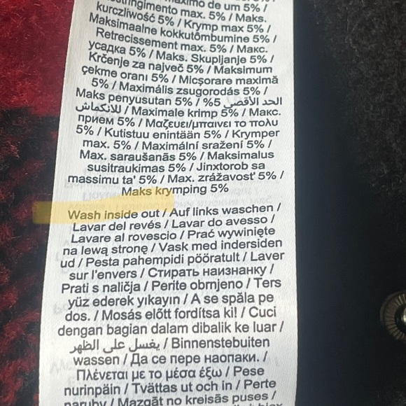 NWT | Womens Noisy May Flannel Jacket | Black & Red - Picture 15 of 16